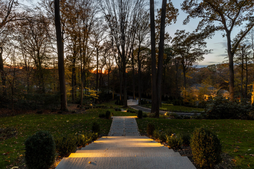 landscape lighting layouts for large properties in Barnstable County